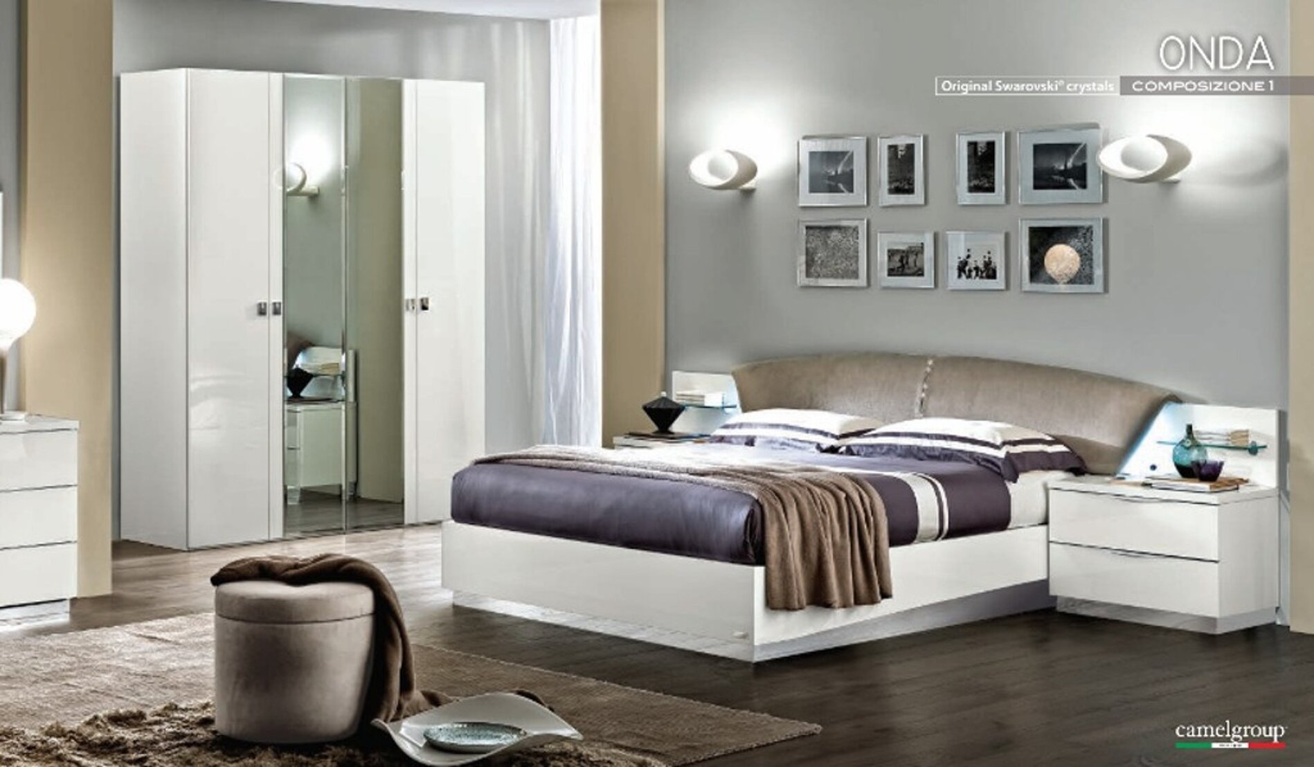 camera da letto onda bianco