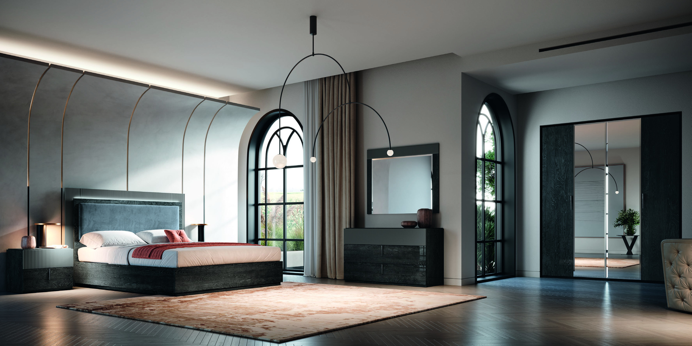 Schlafzimmer Onyx MedBlue – Camelgroup