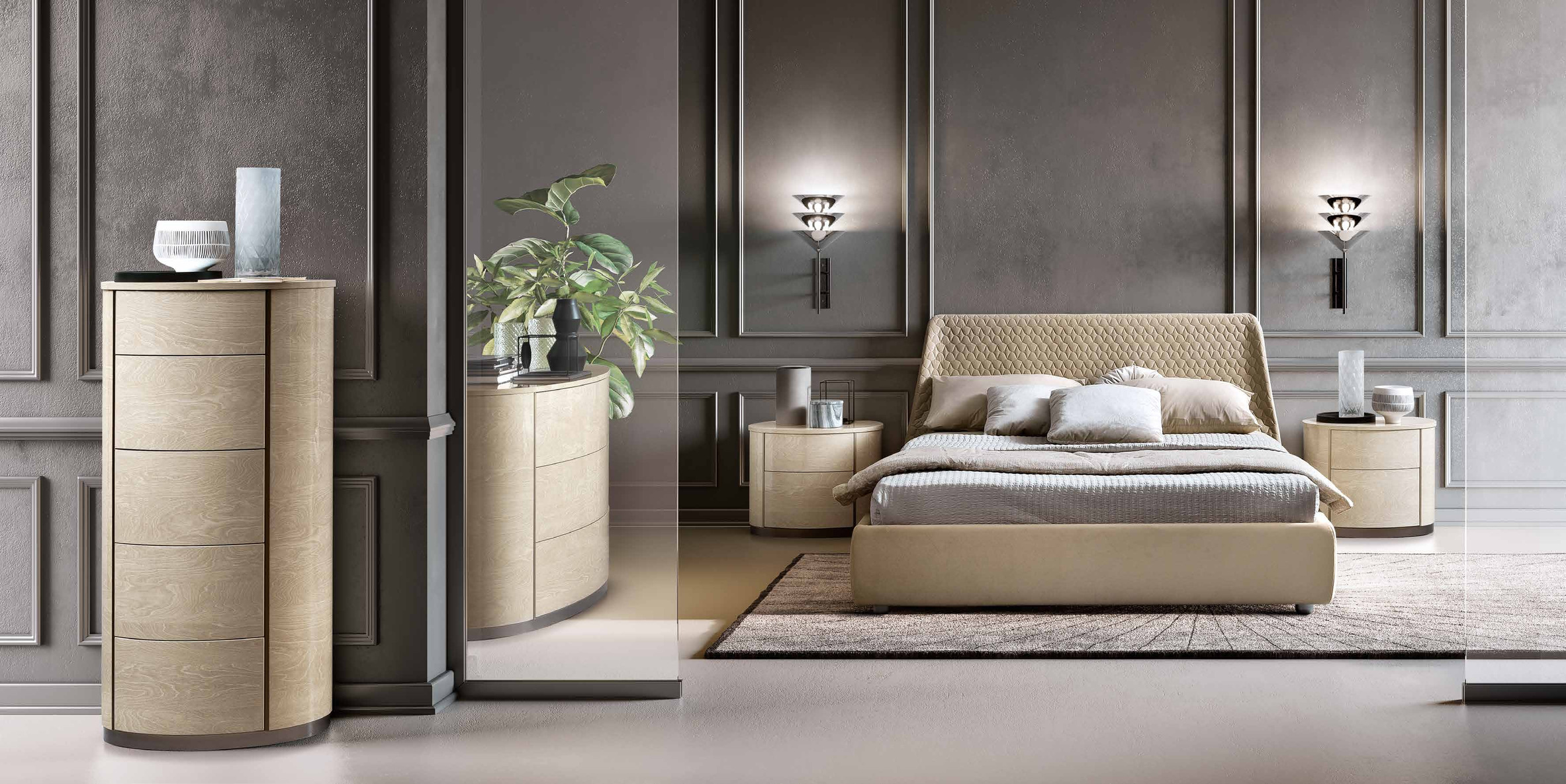 Schlafzimmer Round Sabbia – Camelgroup