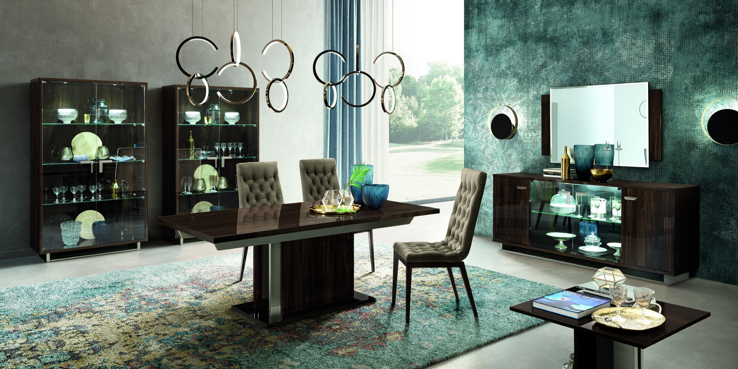 Wohn- und Esszimmer Volare Noce Patrizio – Camelgroup