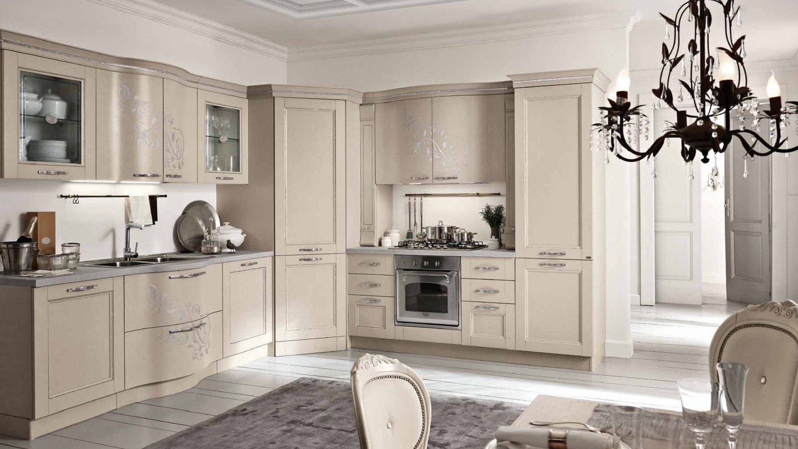 cucina componibile prestige tortora