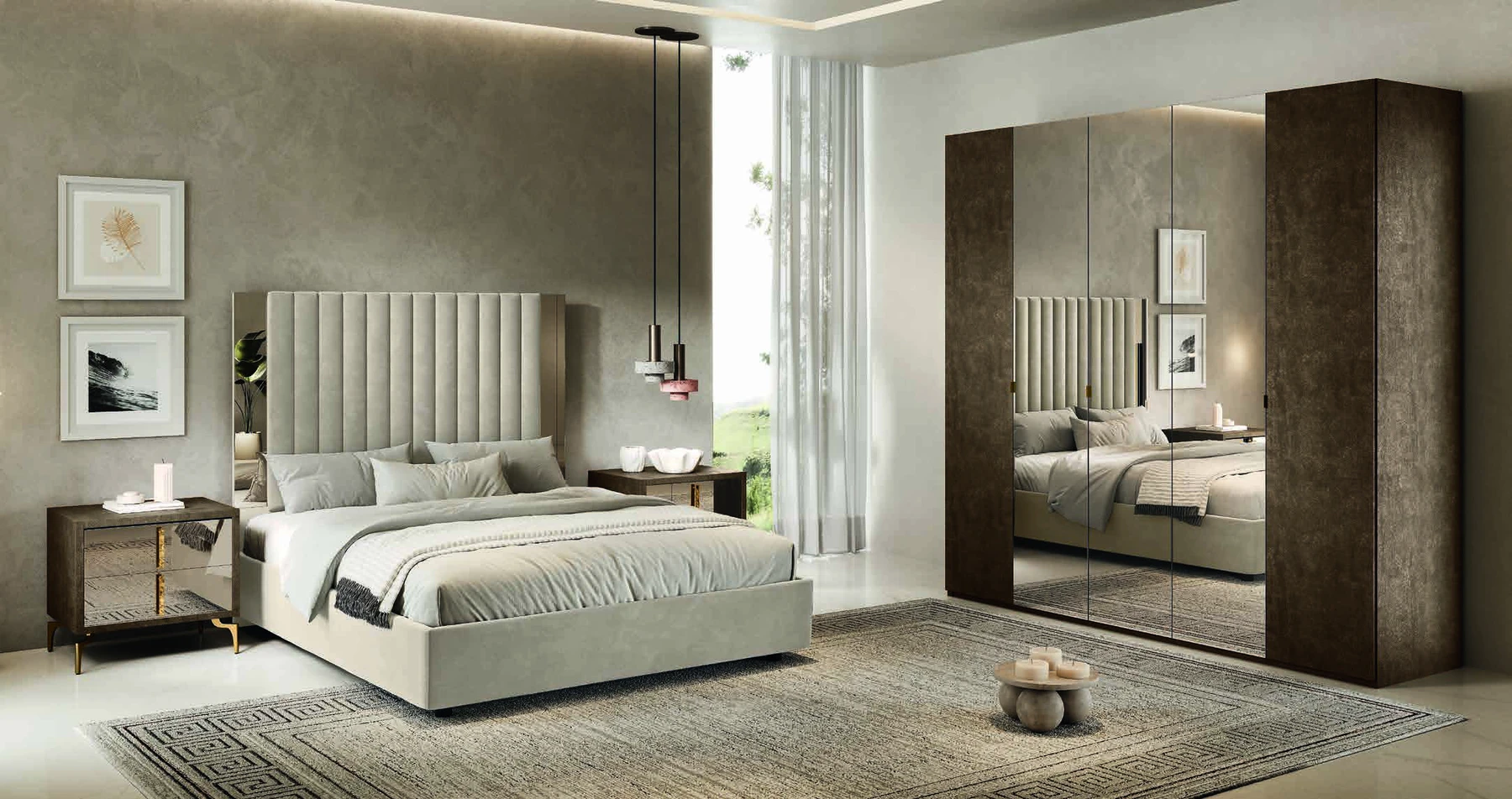 Camera da letto Thea – Bronzo / oro | Eurodesign