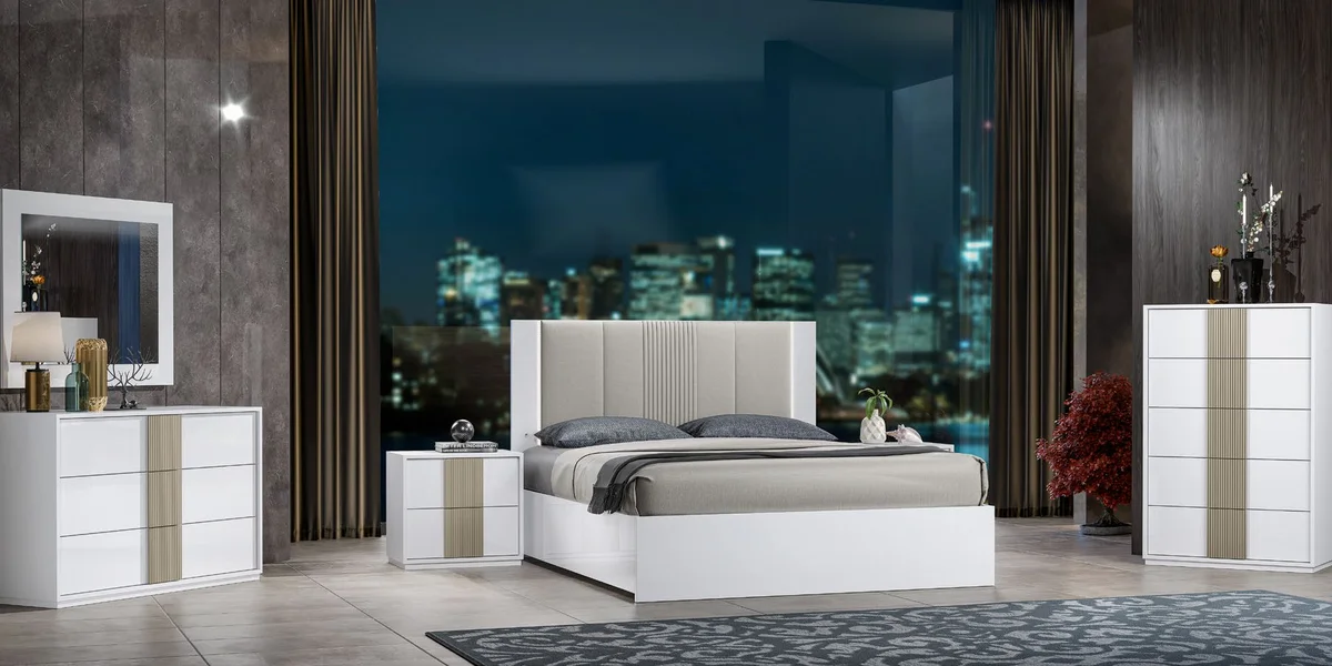 Schlafzimmer Dafne Weiß H2O