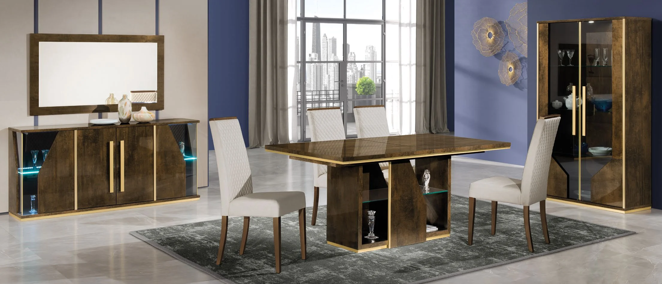 Esszimmer Desiree Bronze / Gold H2O