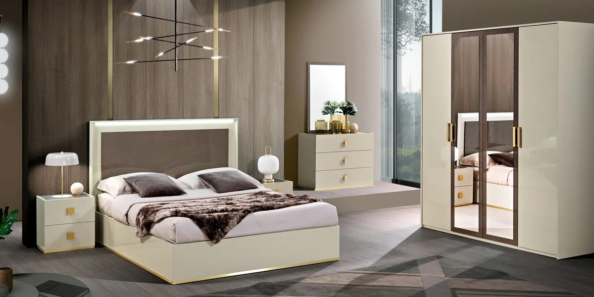 Schlafzimmer Gilda Perl-Bronze H2O