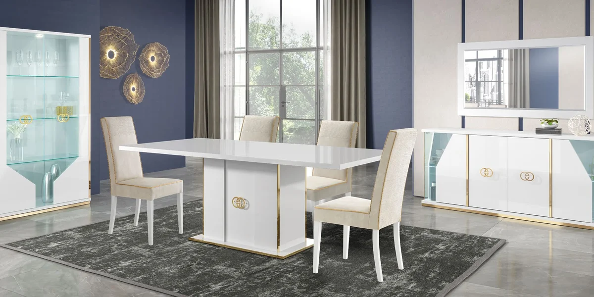 Esszimmer Vogue Weiß / Gold H2O