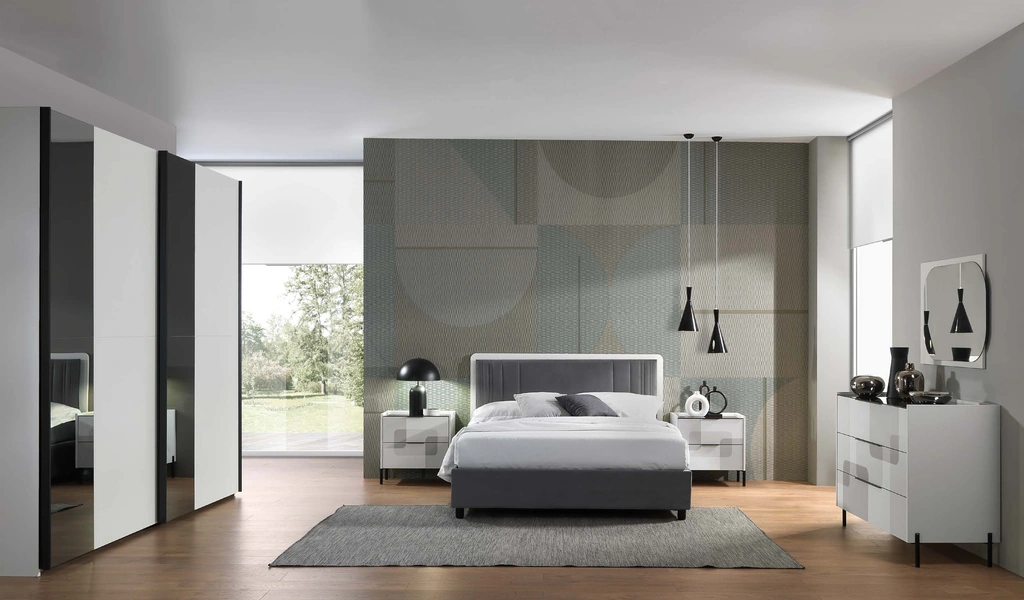 Schlafzimmer Stella Talkweiß Mobilpiù – Komposition 07
