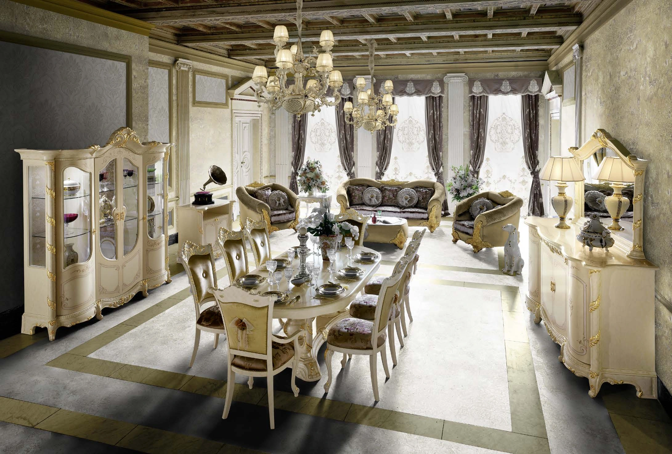 Esszimmer und Wohnzimmer Madame Royale Mobilpiù