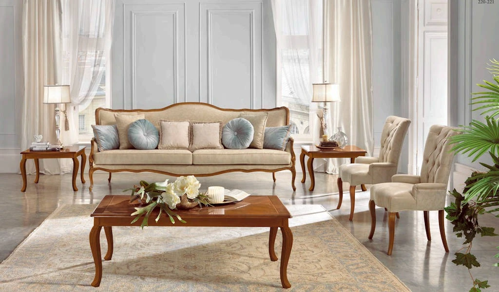 Sofa C39 Giulietta Wurzelholz/Kirschbaum