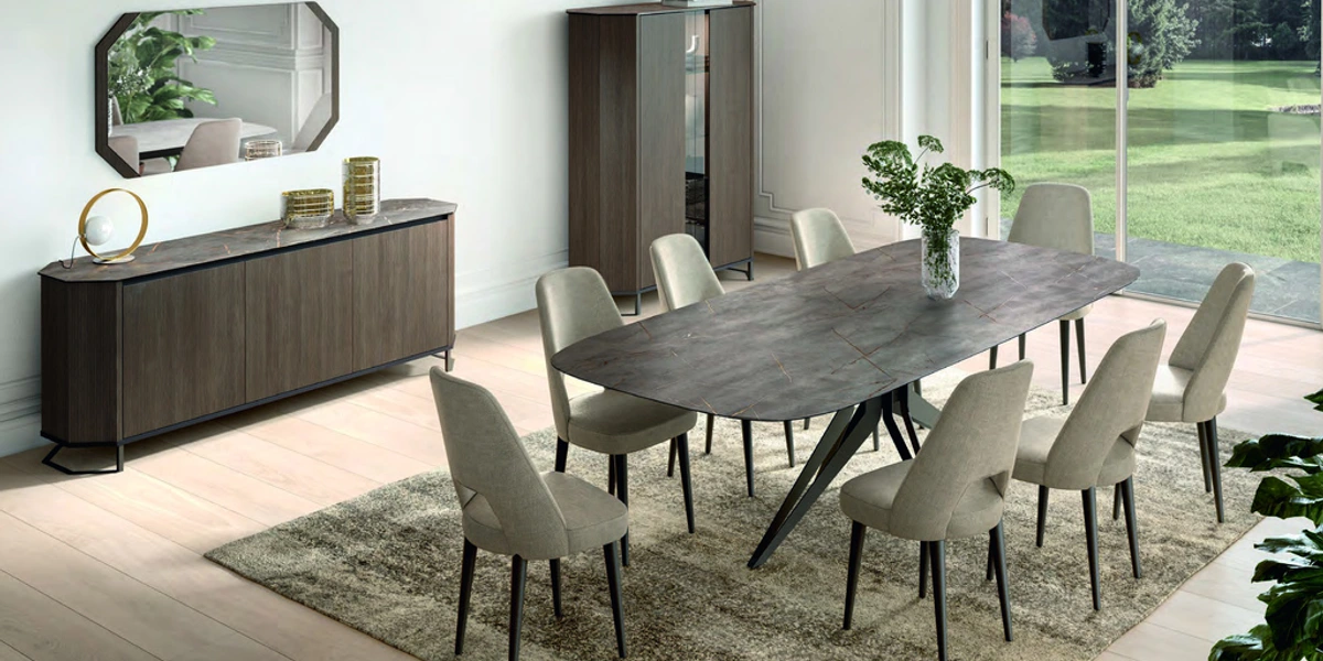 Столовая Hexagon Honey Ribbed Wood – Status