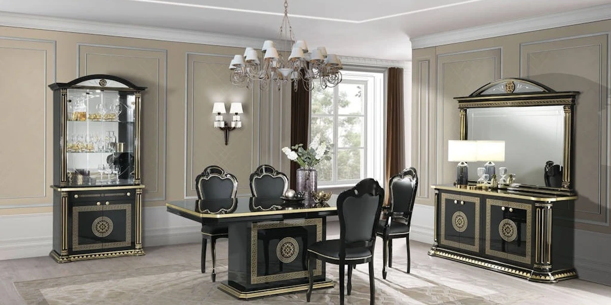 Esszimmer Aurora Nero-Oro H2O – H2O Design