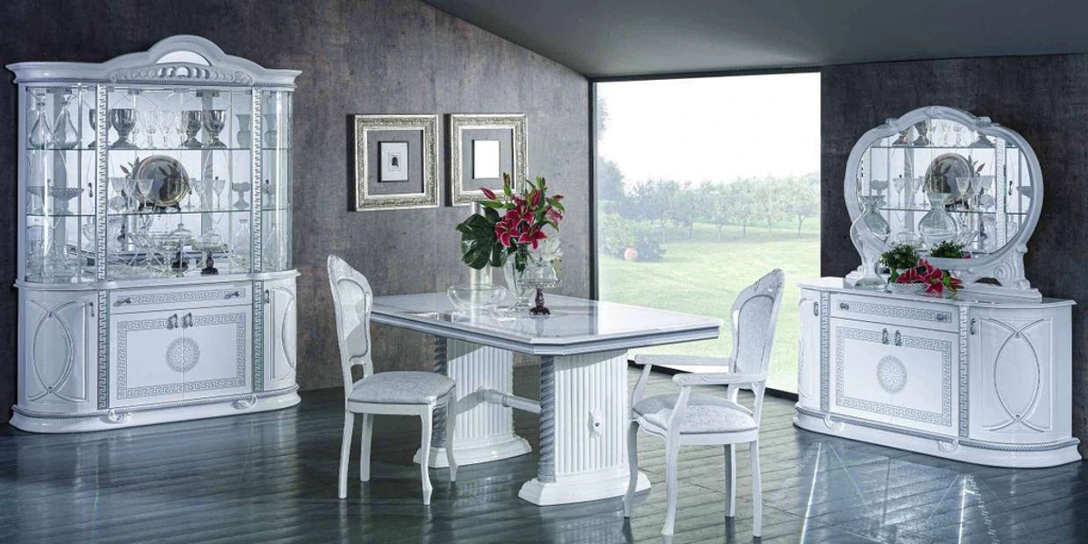 Esszimmer Venus Weiß-Silber - Ben Company