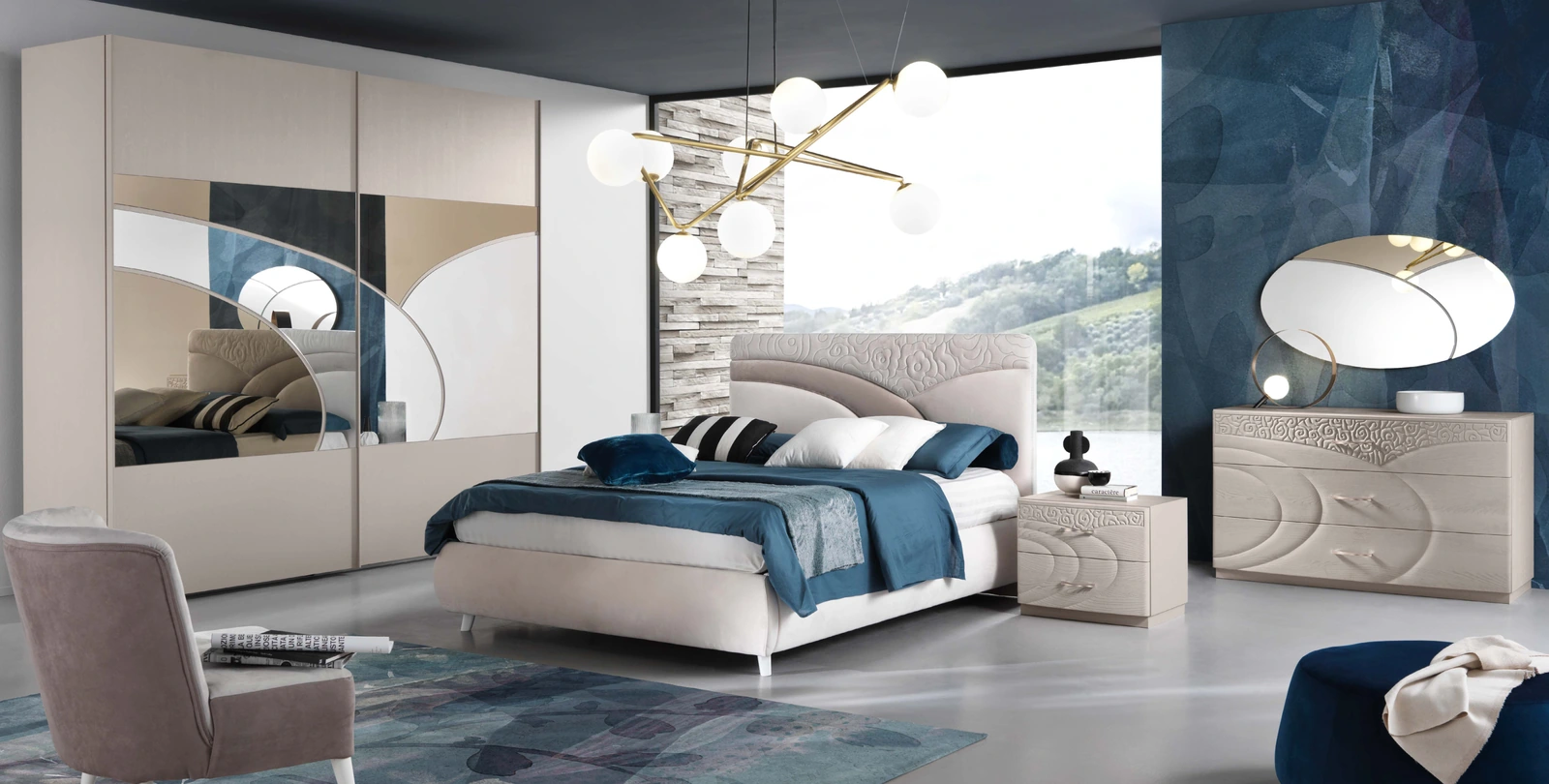 Schlafzimmer Cloud Grigio Tortora