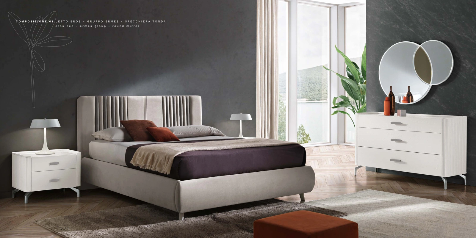 Schlafzimmer Ermes Bianco