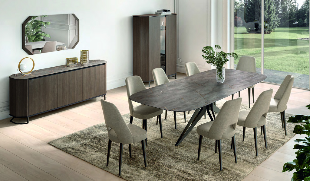 Wohn- und Esszimmer Hexagon Honey Ribbed Wood – Status