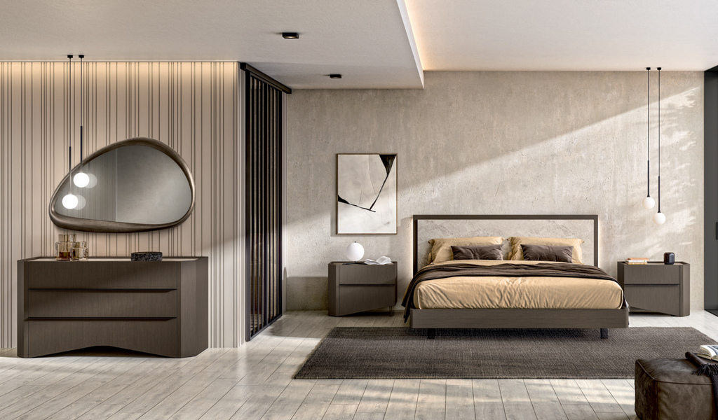 Schlafzimmer Petra Satin Bronze – Status